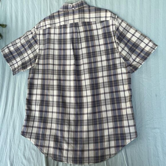 Ralph Lauren Jeans Co Shirt Men’s L Button Down Blue/Gr/Pink Plaid SS Classic - Picture 2 of 7